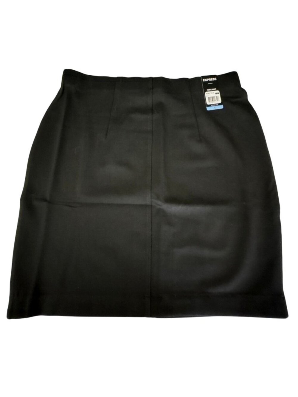 Express Womens Black Ponte Pencil Tailored Stretchy PullOn Seamless Skirt Size L - Picture 3 of 10